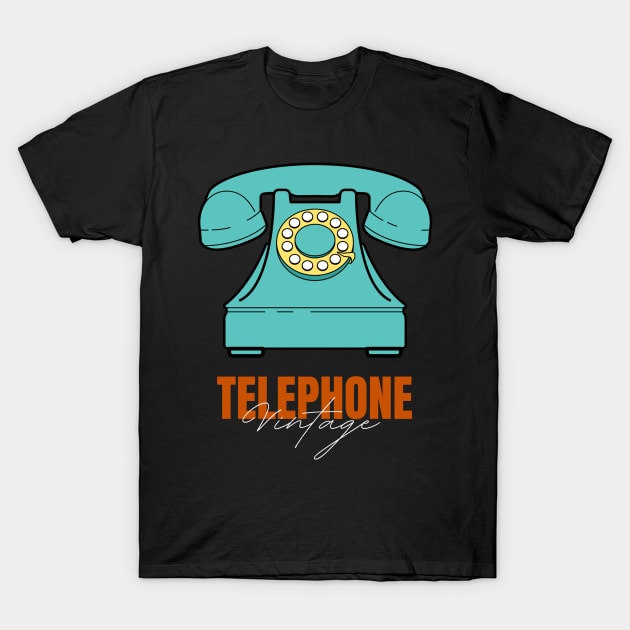 Vintage telephone T-Shirt by Josh Diaz Villegas